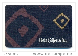 Peets Coffee & Tea,  U.S.A. Carte Cadeau Pour Collection # 1 - Treuekarten