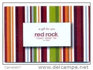 Red Rock,  U.S.A. Carte Cadeau Pour Collection # 1 - Carta Di Fedeltà E Regalo