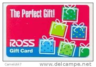 Ross,  U.S.A. Carte Cadeau Pour Collection # 2 - Gift And Loyalty Cards