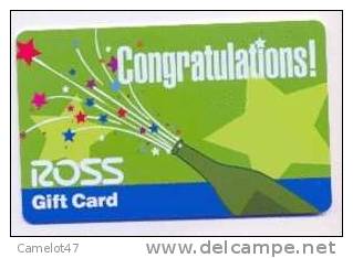 Ross,  U.S.A. Carte Cadeau Pour Collection # 3 - Gift And Loyalty Cards