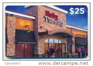 Ruby Tuesday,  U.S.A. Carte Cadeau Pour Collection # 1 - Gift And Loyalty Cards