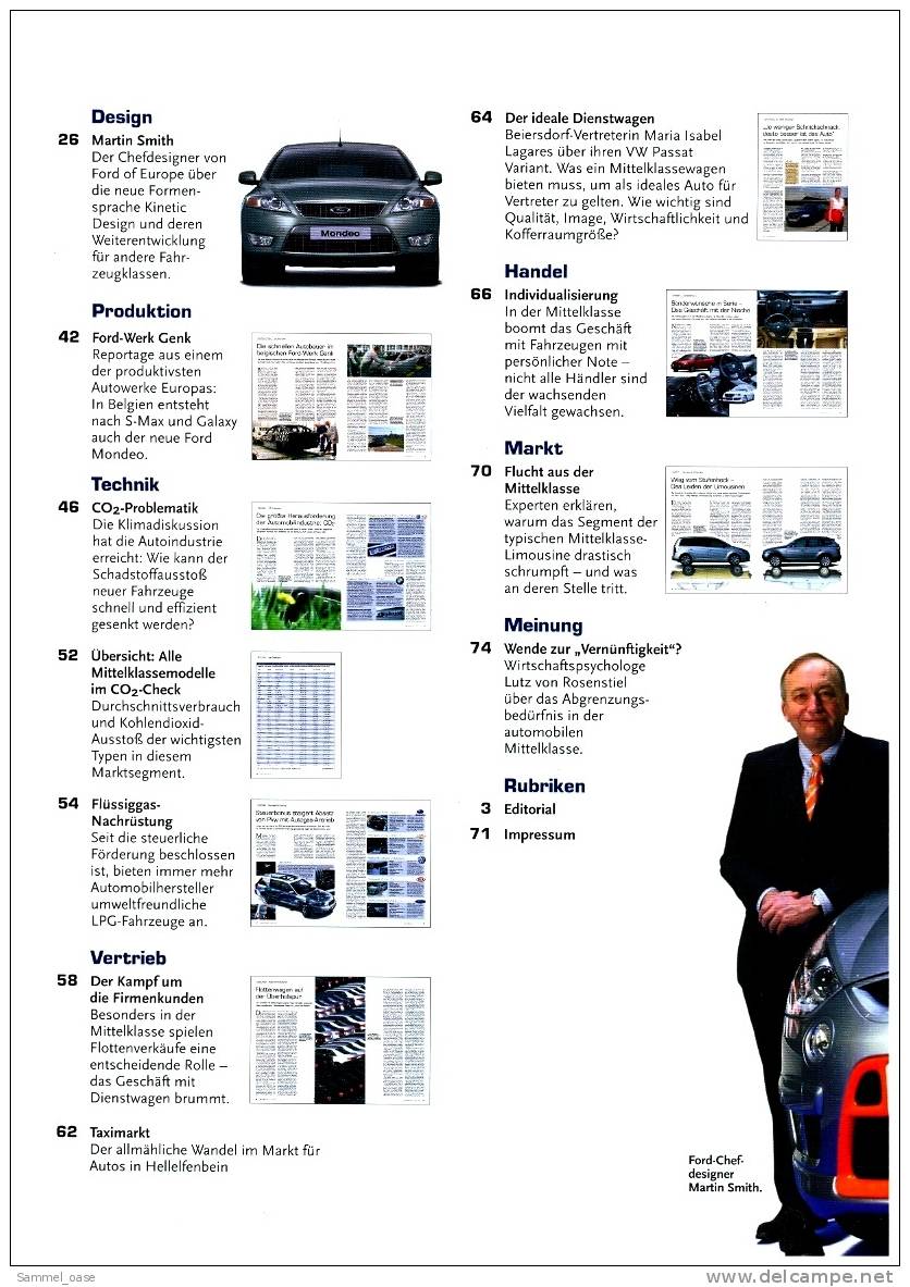 Automobilwoche  Mittelklasse - Märkte - Marken - Modelle 2007 - Auto & Verkehr