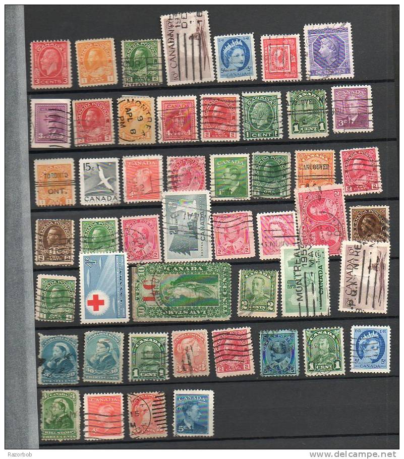 C832   CANADA Petite Collection Dont Victoria, Bill Stamps, ... - Sammlungen