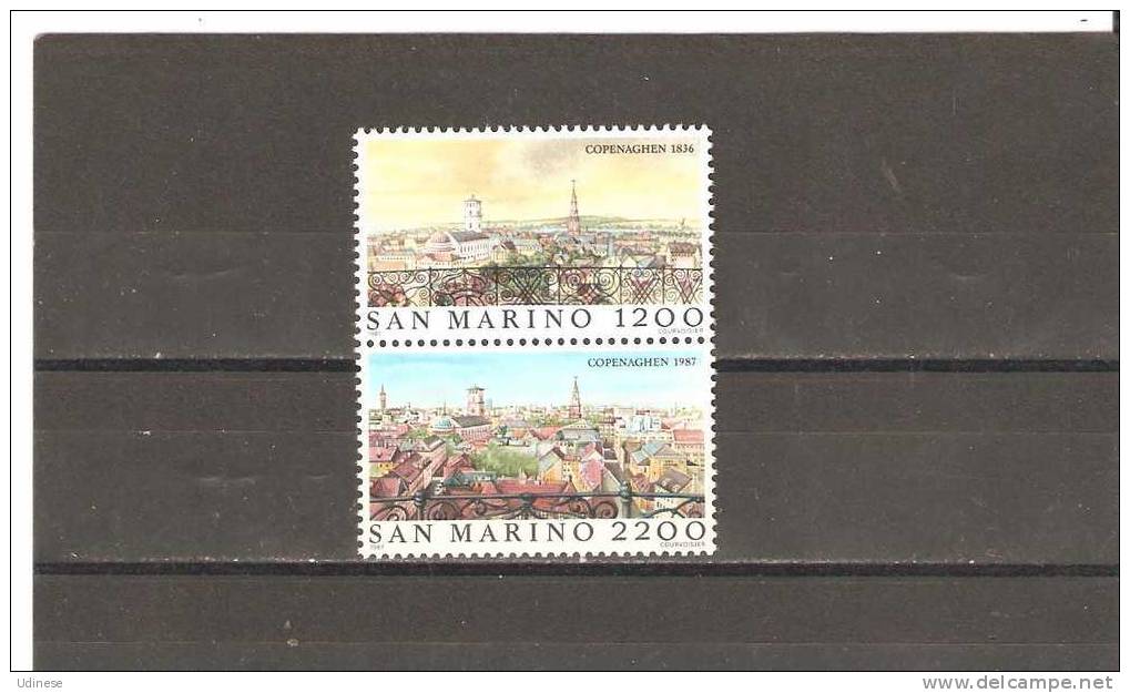 SAN MARINO 1987 - COPENAGHEN - CPL. SET - MNH MINT NEUF - Unused Stamps