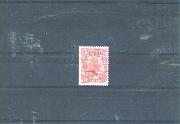 LIECHTENSTEIN - 1912 10h Red FU - Gebruikt