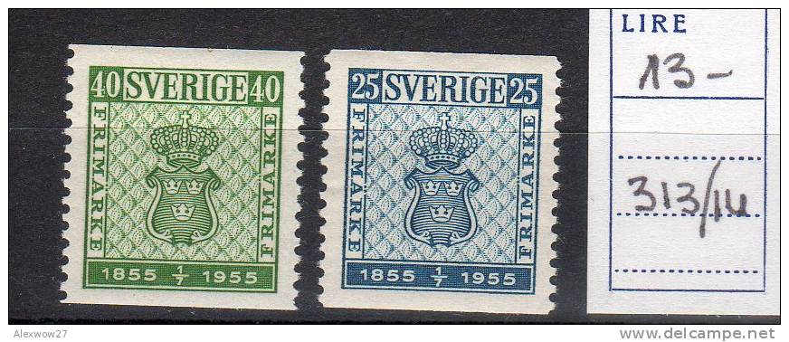 SVEZIA / SVERIGE 1955 -- RIF. 395/396 * - Unused Stamps