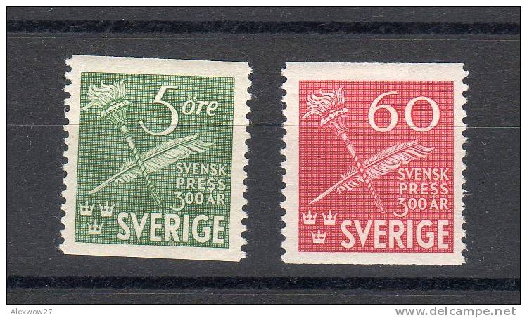 SVEZIA / SVERIGE 1945 -- * Rif. 313/314 - Unused Stamps