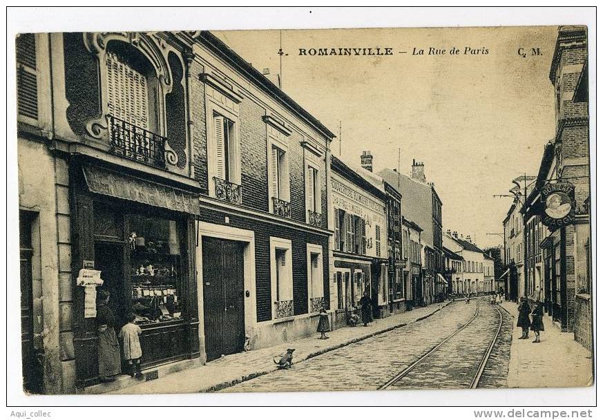ROMAINVILLE 93 SEINE SAINT DENIS LA RUE DE PARIS - Romainville
