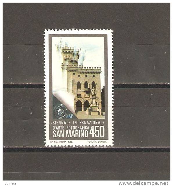 SAN MARINO 1985 -  PHOTOGRAPHIC ART  - MNH MINT NEUF - Unused Stamps