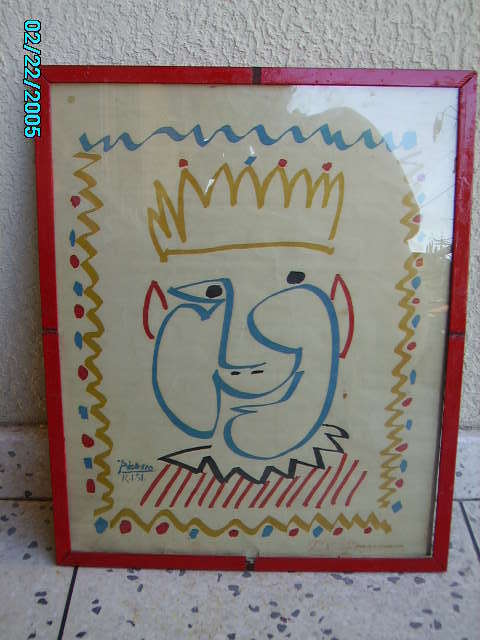 PICASSO  (Pablo)  RARE  Litho ORIGINAL Epiphanie Fête Des Rois - 1951 * Hand Signed By PICASSO Lower Right - Lithographies