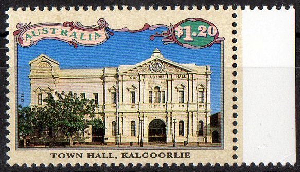 Australia 1992 Desert Gold $1.20 Town Hall, Kalgoorlie MNH - Nuovi