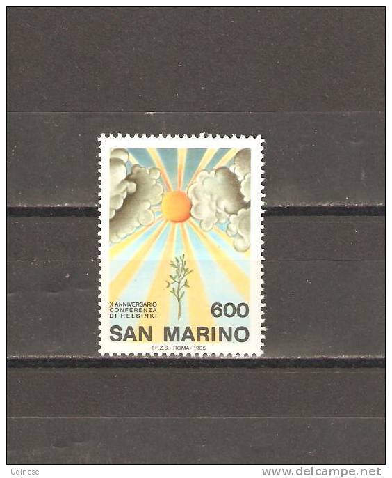 SAN MARINO 1985 - HELSINKI CONFERENCE  - MNH MINT NEUF - Unused Stamps
