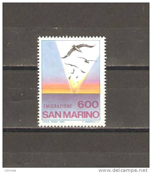 SAN MARINO 1985 - MIGRATION  - MNH MINT NEUF - Nuovi