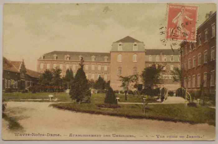 BELGIUM / BELGIQUE - Wavre-Notre-Dame - Ursulines - View From The Garden - 1910s Vintage Color Postcard -  CPA - Sint-Katelijne-Waver