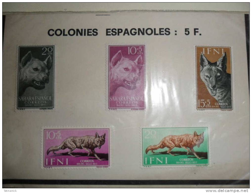 Colonies Espagnoles Série Chacal 1957 - Verzamelingen