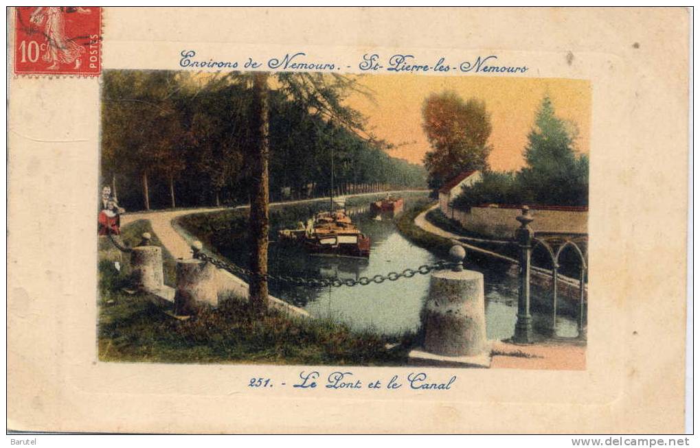 SAINT PIERRE LES NEMOURS - Le Pont Et Le Canal - - Saint Pierre Les Nemours