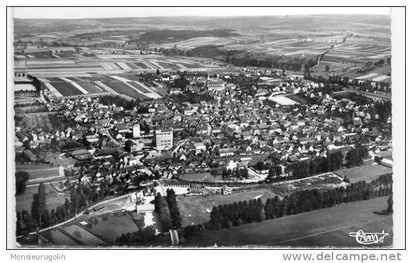 67 ))) FL ) HOCHFELDEN, Vue Panoramique Aérienne, CPSM N&B Grand Format, Ed Combier - Hochfelden