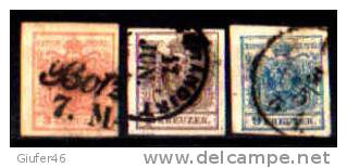 Austria - Primo Periodo 3 Valori Usati - Used Stamps