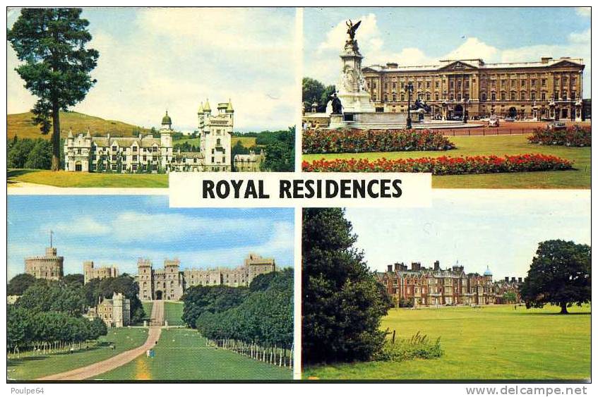 CPSM - Royales Résidences - " Bamoral Castle " - " Buckingham Place " - " Windsor Castle " - " Sandringham House " - Windsor Castle