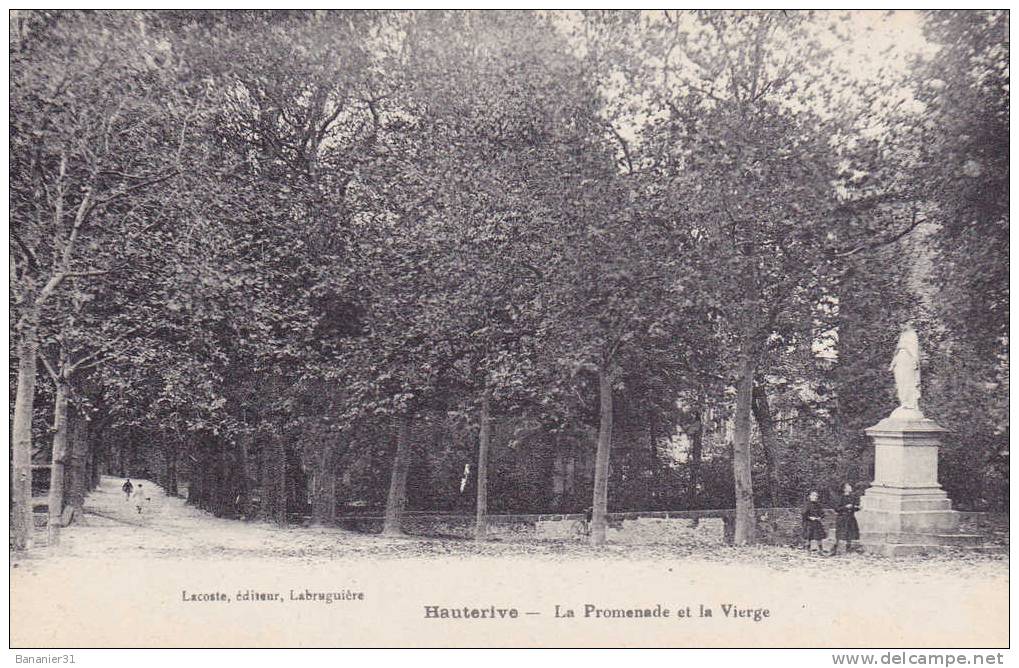 CPA 81 @ HAUTERIVE @ Environs De LABRUGUIERE @ La Promenade Et La Vierge @ - Labruguière