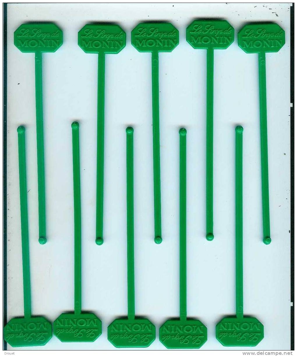 TOUILLEUR- MELANGEUR - SIROP DE MONIN - SERIE DE 10 - Swizzle Sticks