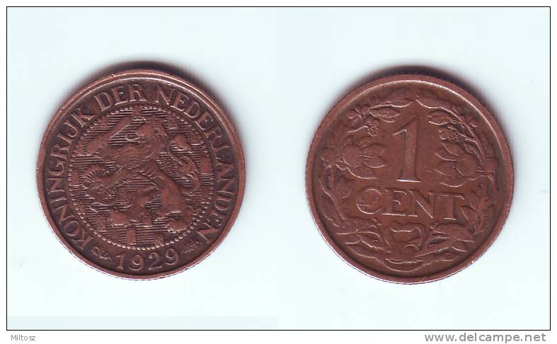Netherlands 1 Cent 1929 - 1 Centavos