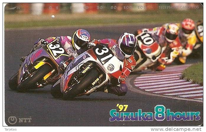 TARJETA DE JAPON DE UNAS MOTOS (MOTO-MOTORBIKE) SUZUKA 97 - Motos