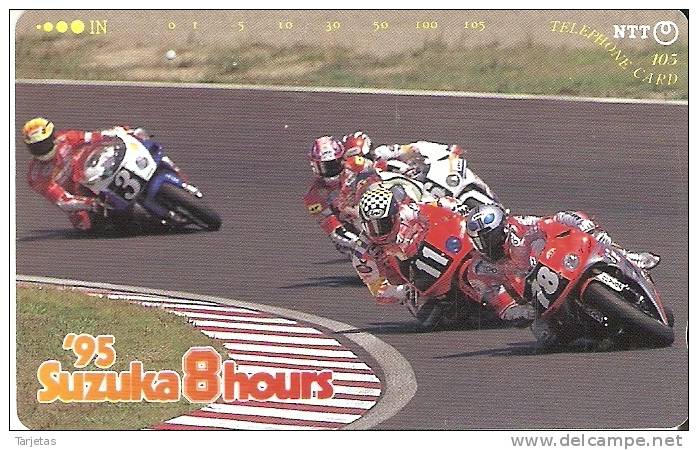 TARJETA DE JAPON DE UNAS MOTOS (MOTO-MOTORBIKE) SUZUKA 95 - Motos