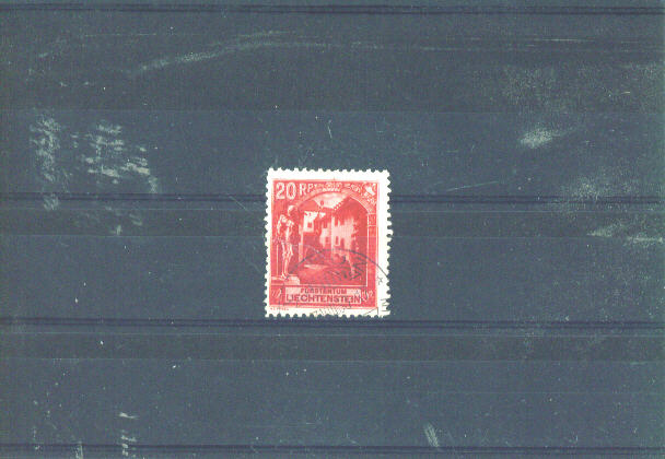 LIECHTENSTEIN - 1930 Houses 20r. FU (Hinge Remainders And Possible Gum Adhesions) - Used Stamps
