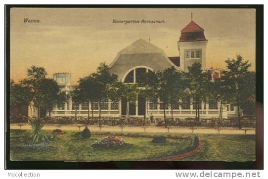 ALLEMAGNE HERNE / Laisergarten-restaurant / CARTE COULEUR - Herne