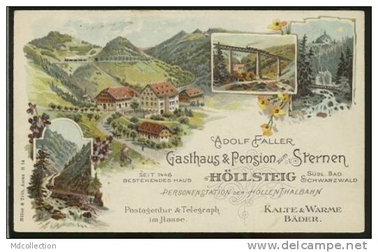 ALLEMAGNE BREITNAU / Adolf Faller, Gasthaus, Pension / CARTE COULEUR - Bretten