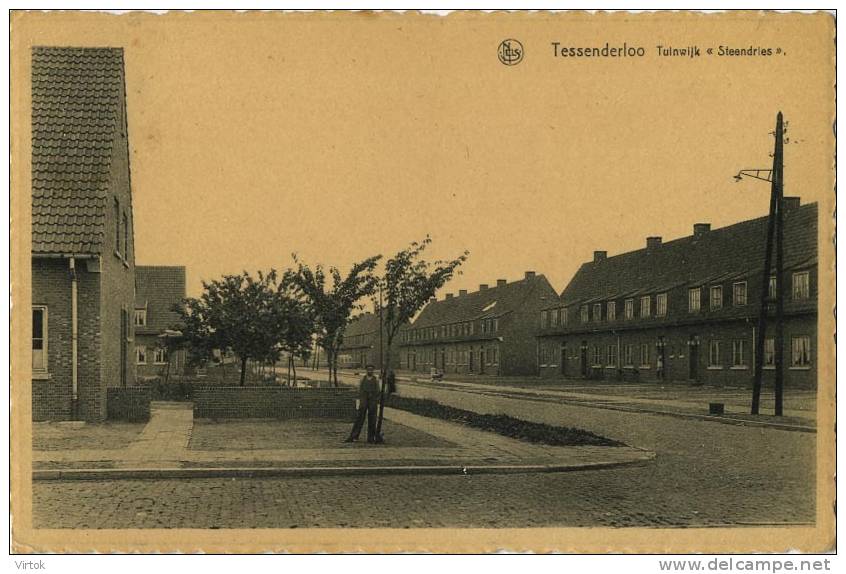 Tessenderloo :  Tuinwijk  ' Steendries '   ( Geschreven Met Zegel ) - Tessenderlo