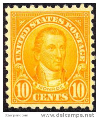 US #591 Mint Hinged 10c Hamilton Perf 10 From 1925 - Neufs