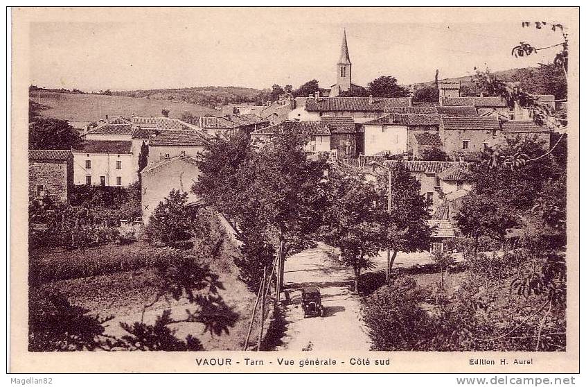 CPA. VAOUR. VUE DU VILLAGE . TARN. - Vaour