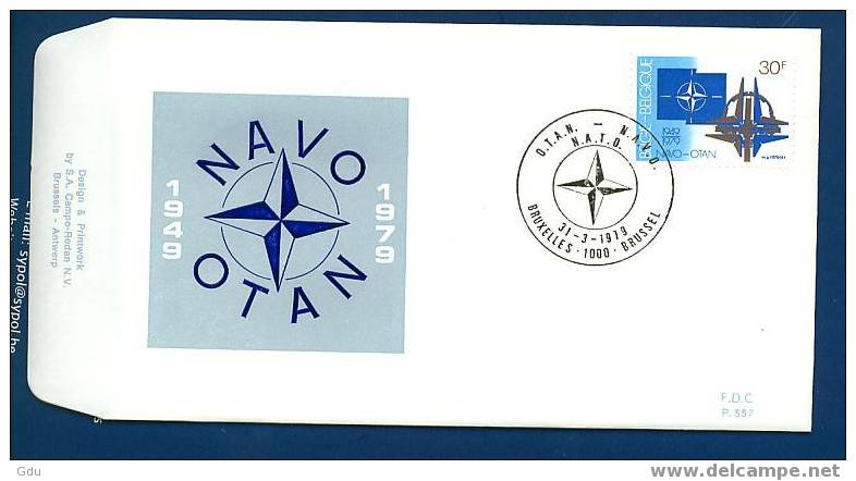 Belgique 1979-  FDC 30 Ans De L´OTAN - NATO