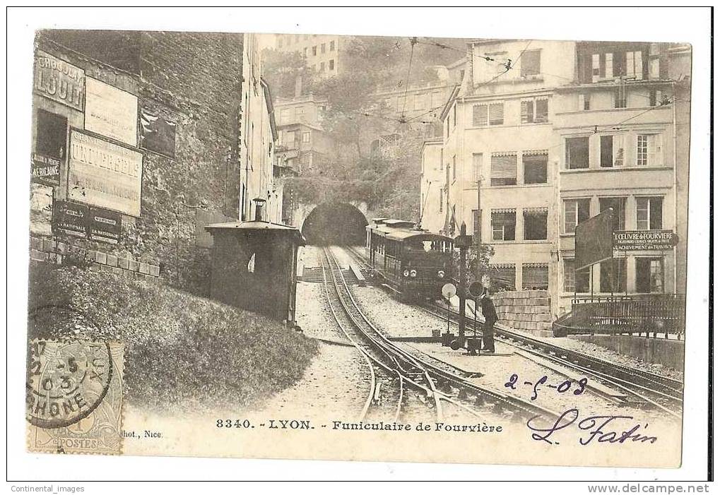 LYON/ FUNICULAIRE De FOURVIERE - C 00 1082 - - Funicular Railway