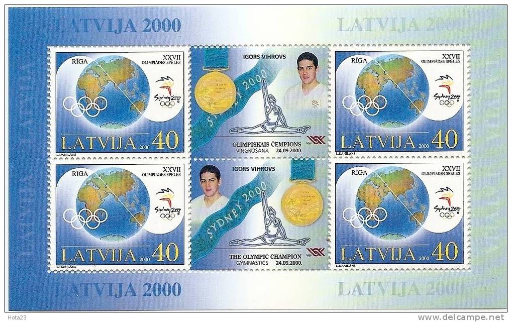 Latvia- Olimpic Games In Sidney -champion In Gymnastics 2000 Y - MNH - Sommer 2000: Sydney