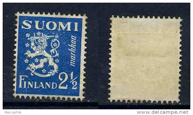 FINLANDE / 1930 # 151B  *  - 2 1/2 M. Bleu / COTE 4.50 EURO - Nuovi