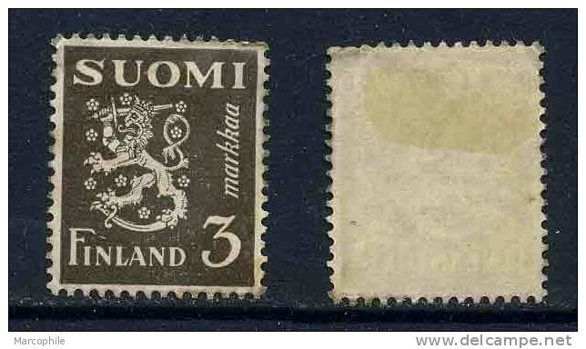 FINLANDE / 1930 # 152  *  - 3 M. Olive / COTE 36.00 EURO - Ungebraucht