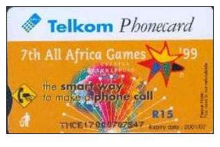 # SOUTH_AFRICA TNCE 7th All Africa Games'99 15 So3   Tres Bon Etat - Suráfrica