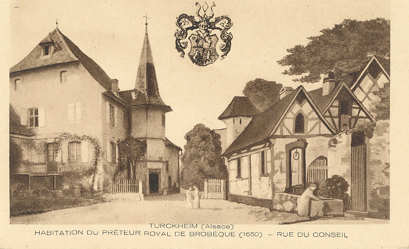 V 262 /CPA  TURCKHEIM (68)    HABITATION DU PRETEUR ROYAL DE BROBEQUE  RUE DU CONSEIL - Turckheim