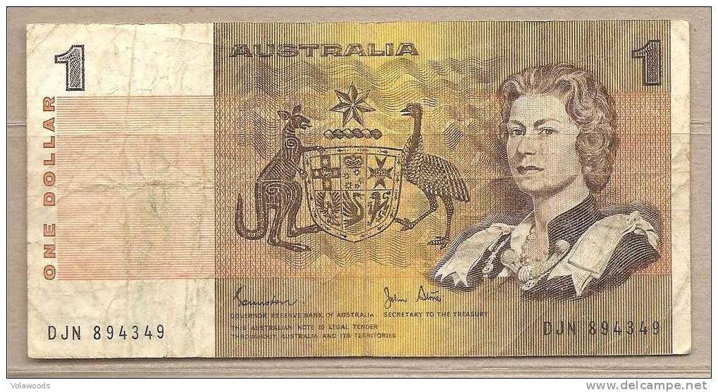 Australia - Banconota Circolata Da 1 Dollaro P-42d - 1982 #19 - 1974-94 Australia Reserve Bank