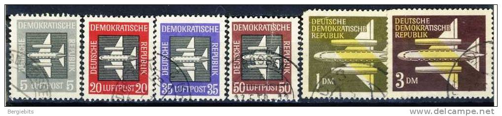 1957 Germany (Democratic Republic) Airmails Used - Used Stamps