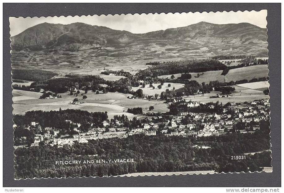 United Kingdom PPC Scotland Pitlochry And Ben-y-Vrackie Echt Real Photo Véritable Valentine´s Postcard - Perthshire