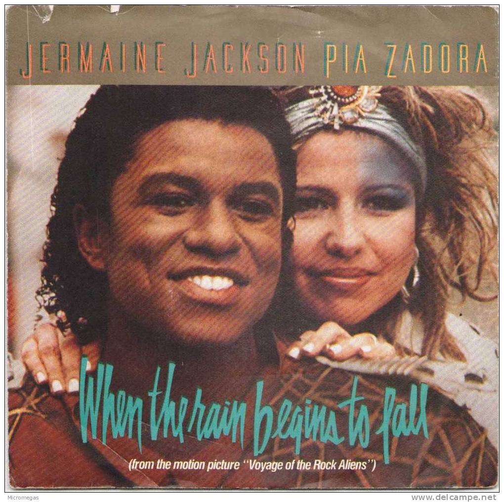 45T - Jermaine Jackson - Pia Zadora - When The Rain Begins To Fall - Soul - R&B