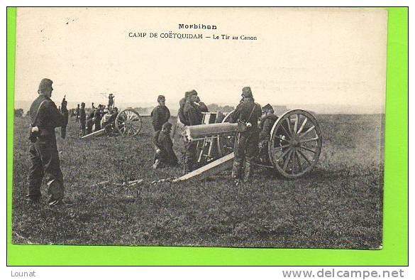 Guerre 14/18 : Camp De Coëtquidan - Le Tir Au Canon MORBIHAN - Guerra 1914-18