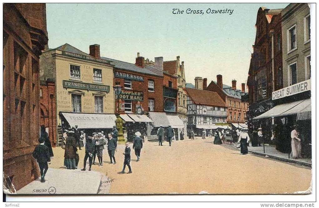 SHROPS - OSWESTRY - THE CROSS 1916 58690  Sh69 - Shropshire