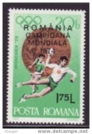 ROMANIA 1974 WORLD CHAMPIONSHIP  STAMP MNH - Unused Stamps