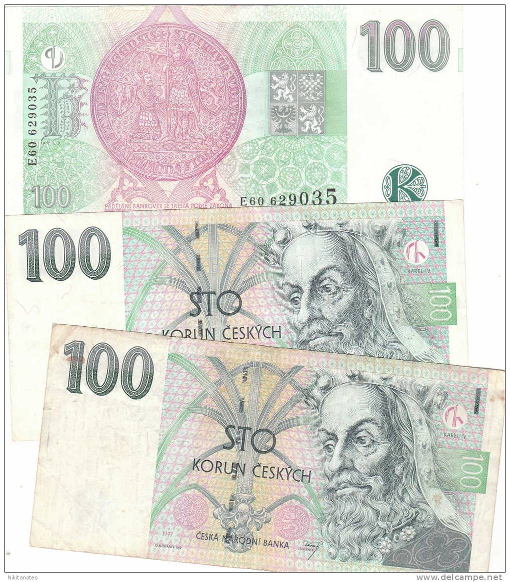 CZECH REPUBLIC - 100 KORUN 1997 - P 18 - Tchécoslovaquie