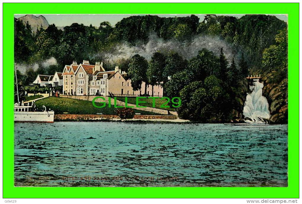 INVERNESS, SCOTLAND - INVERSNAID HOTEL AND THE FALLS LOCH LOMOND- WRITTEN IN 1913 - - Inverness-shire